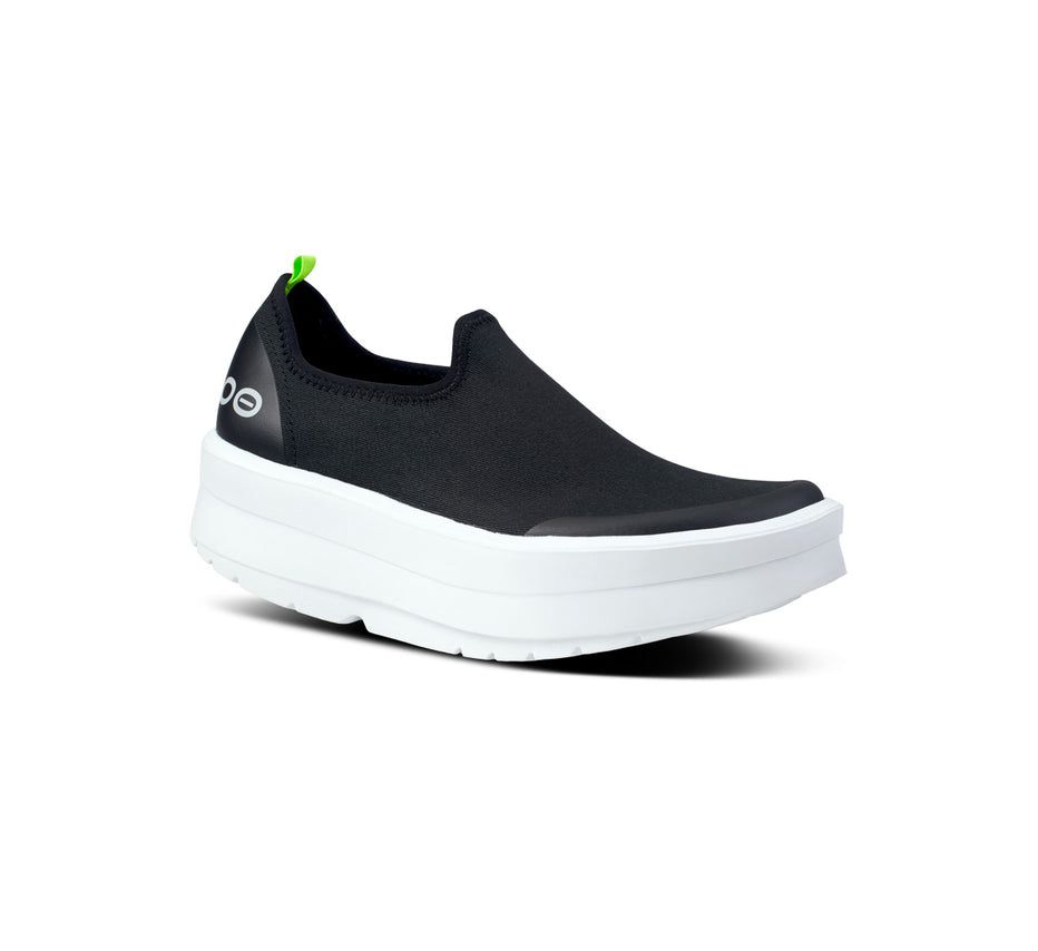 Oofos Women's Oomega Eezee Low - Slip On Shoes Black ( JURLB-7496 )